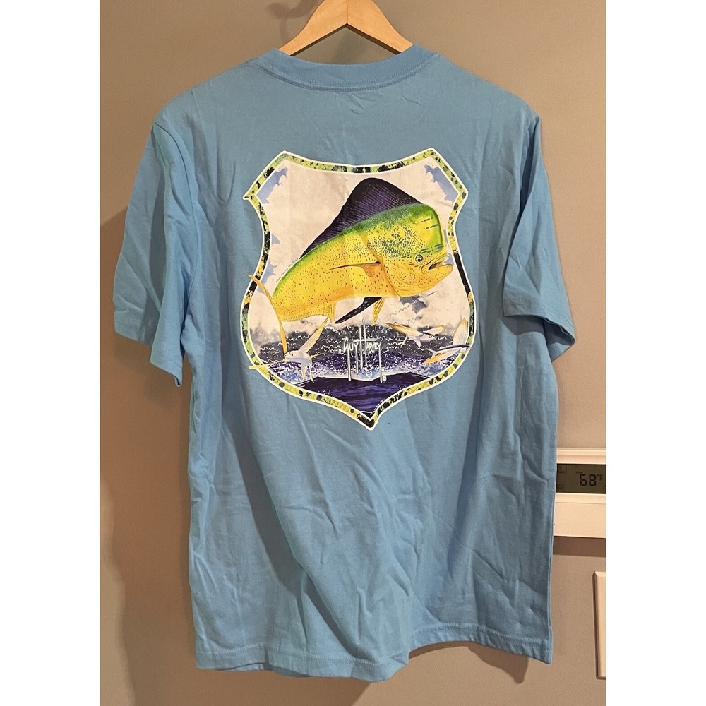 Guy Harvey Ocean Foundation Shirt Graphic Tuna Short Sleeve Mens Medium New